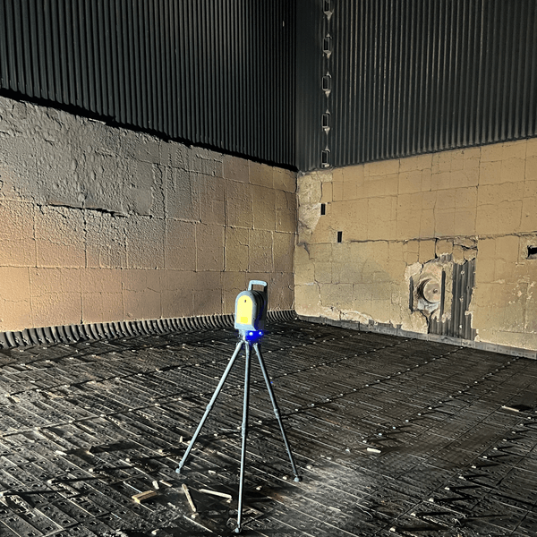 Digitalização a laser 3D de equipamentos