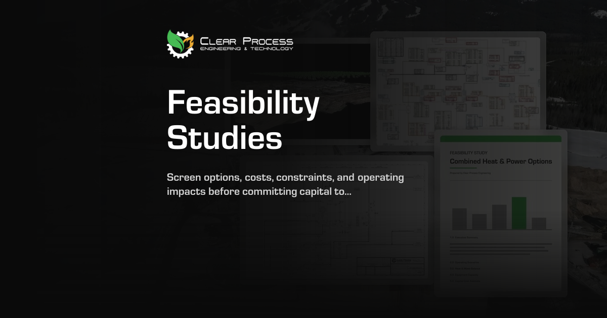 Feasibility Studies - Clear Process Engineering